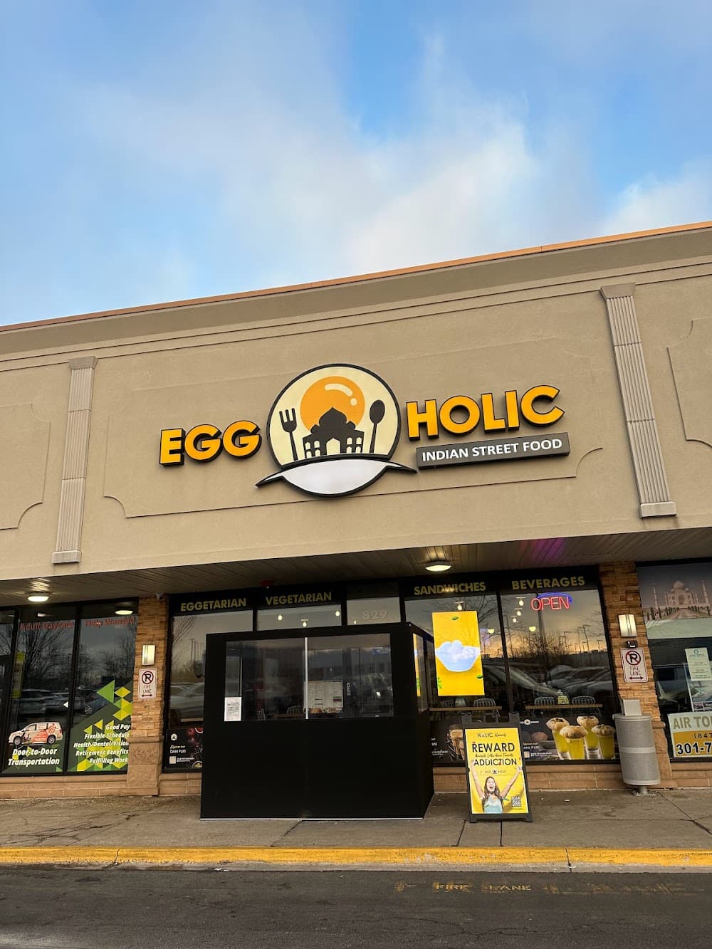 Eggholic Indian Street Food storefront