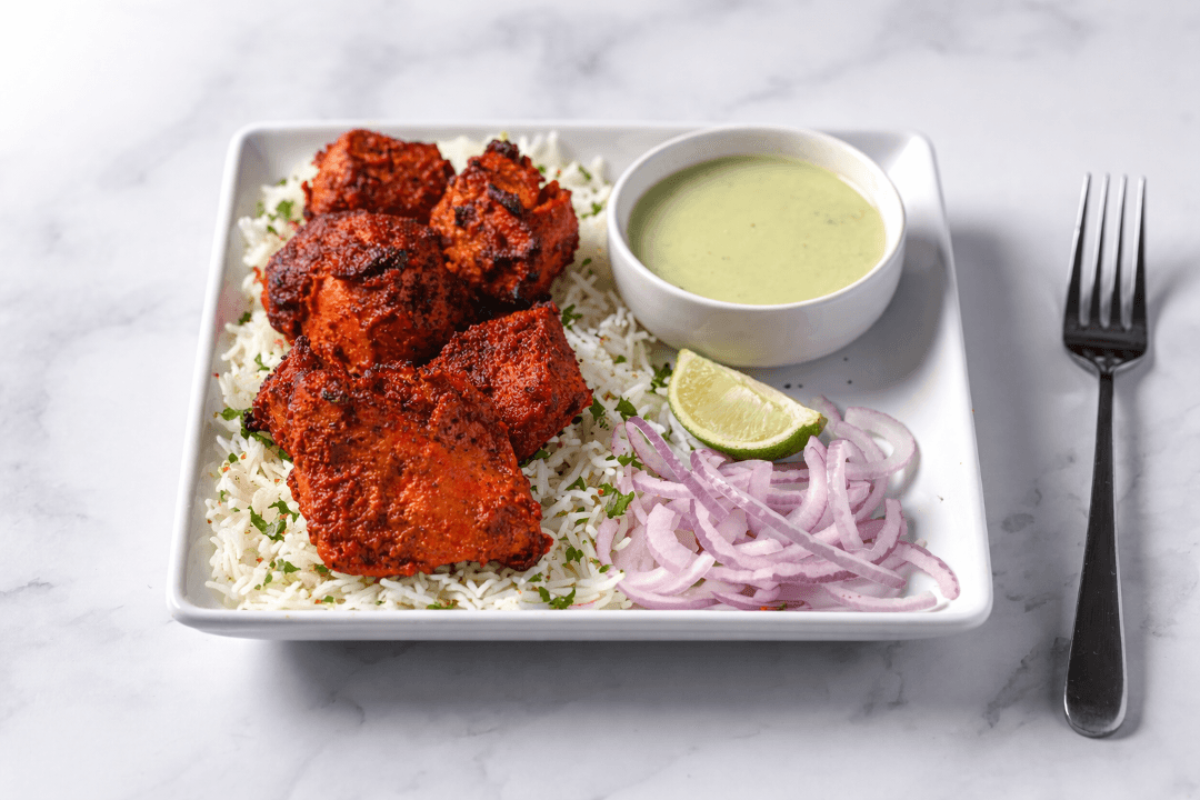 Raja Da Chicken Kabob With Rice